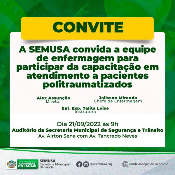 HPP- Hospital de Pequeno Porte de Candeias do Jamari promove capacitação para equipe de enfermagem